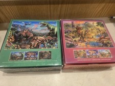 Ceaco Dino Glow 100 piece Jigsaw Puzzle X 2