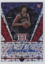 2021-22 Panini Chronicles Hometown Heroes Rookie Asia Jade Jericho Sims Auto 4f5