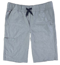 Tommy Hilfiger Chino Shorts Boy's L 16/18 Gray Lightweight 3 Pockets, EUC