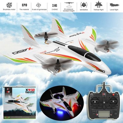 WLtoys XK X450 RC Airplane Brushless 2.4G 6CH 3D/6G LED Fixed Wing RTF*