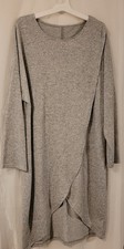 Gray Plus Size Wrap Dress