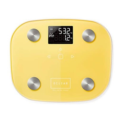 ELECOM Body Composition Scale with Backlight Measures Weight BMI Body Fat