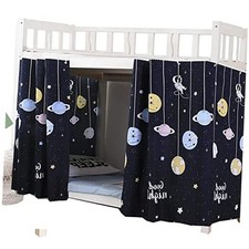 2 Panels,Bottom Bunk Bed Curtains Cloth Bed Canopy 45.3 78.7in 2panels,planet