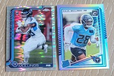 Kalel Mullings 2025 Optic Rated Rookie Silver Holo #262 + Topps Chrome Pulsar RC