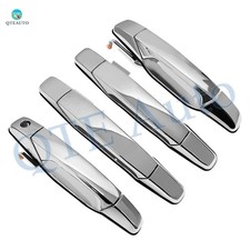 Set Of 4 Front-rear Door Handle For 2007-2013 Gmc Sierra 1500