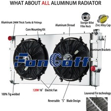 Fit Dodge Ram 2500 3500 5.9l L6 Diesel 1994-2002 95 Aluminum Radiator Shroud Fan