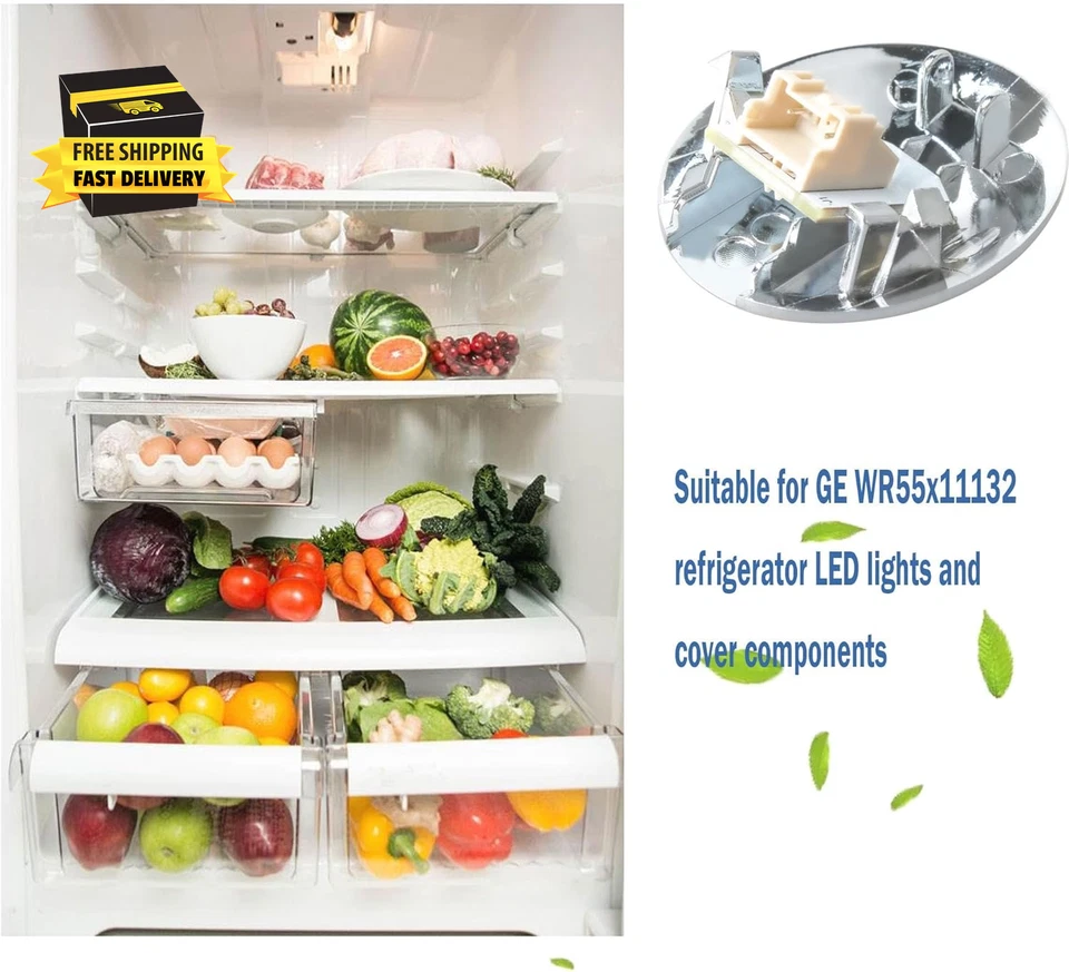 WR55X11132 WR55X25754 para Montajes de Repuesto de Luz LED para Refrigerador GE (Luz Foto 3 de 4