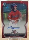 Cooper Ingle 2023 Bowman Chrome Draft 1st Auto /5 Red Refractor