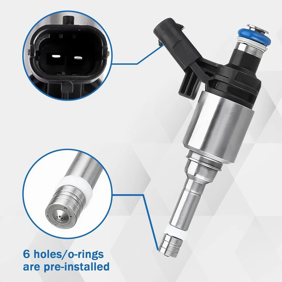 4pcs Fuel Injectors For Audi A4 TT VW Jetta Golf CCTA 2.0T Turbo 06H906036G NEW - Image 4 of 4