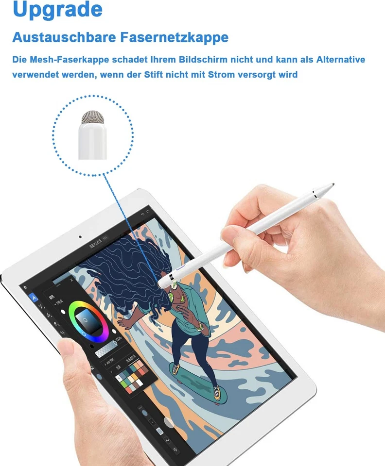 Tablet Stift Stylus Eingabestift Touchpen für iPad Tablet Android Samsung iPhone - Bild 2 von 4