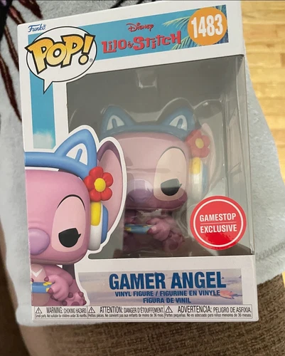 FUNKO POP DISNEY LILO & STITCH GAMER ANGEL # 1483 EXCLUSIVE GAMESTOP