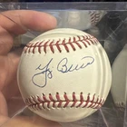 Yogi Berra Signed Rawlings AL Baseball Yankees Autograph Plastic Case