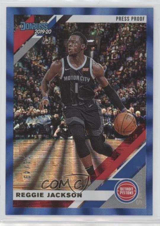 2019-20 Panini Donruss Press Proof Blue Laser 11/49 Reggie Jackson #63 1u6