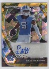 2021 Panini Prizm Draft Picks Gold Ice Dazz Newsome #DPA-DNE Auto 0c6