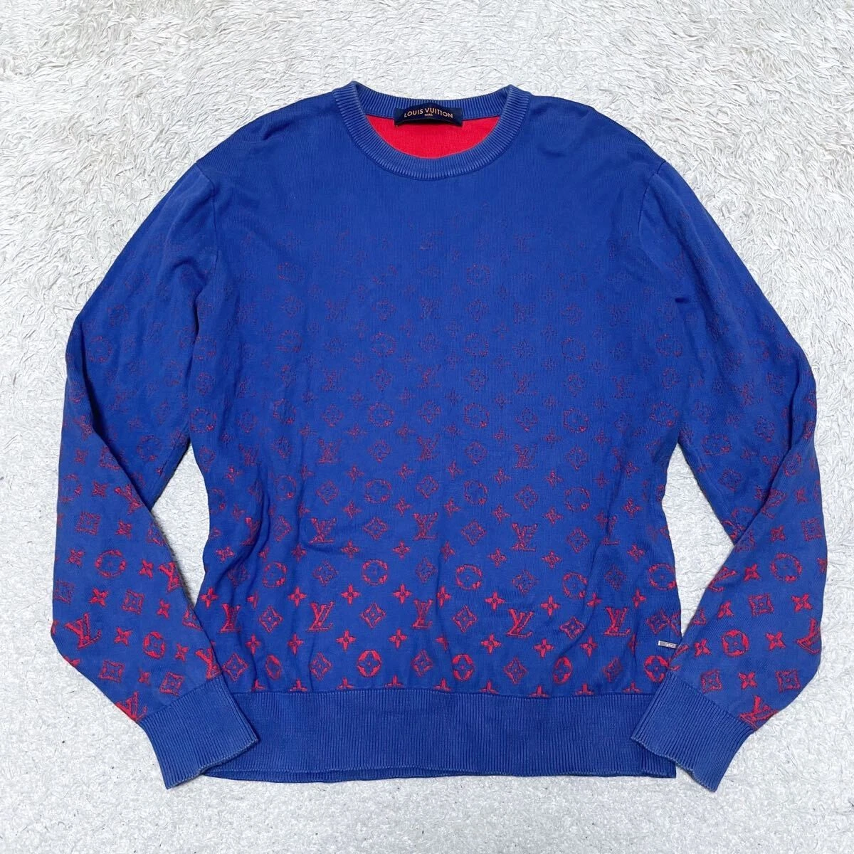 Louis Vuitton Cotton Blue Sweaters for Men for sale | eBay