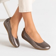 Dansko Women  s Leather Ballet Flats Bronze Metallic Comfort Shoes EU 39 US 9