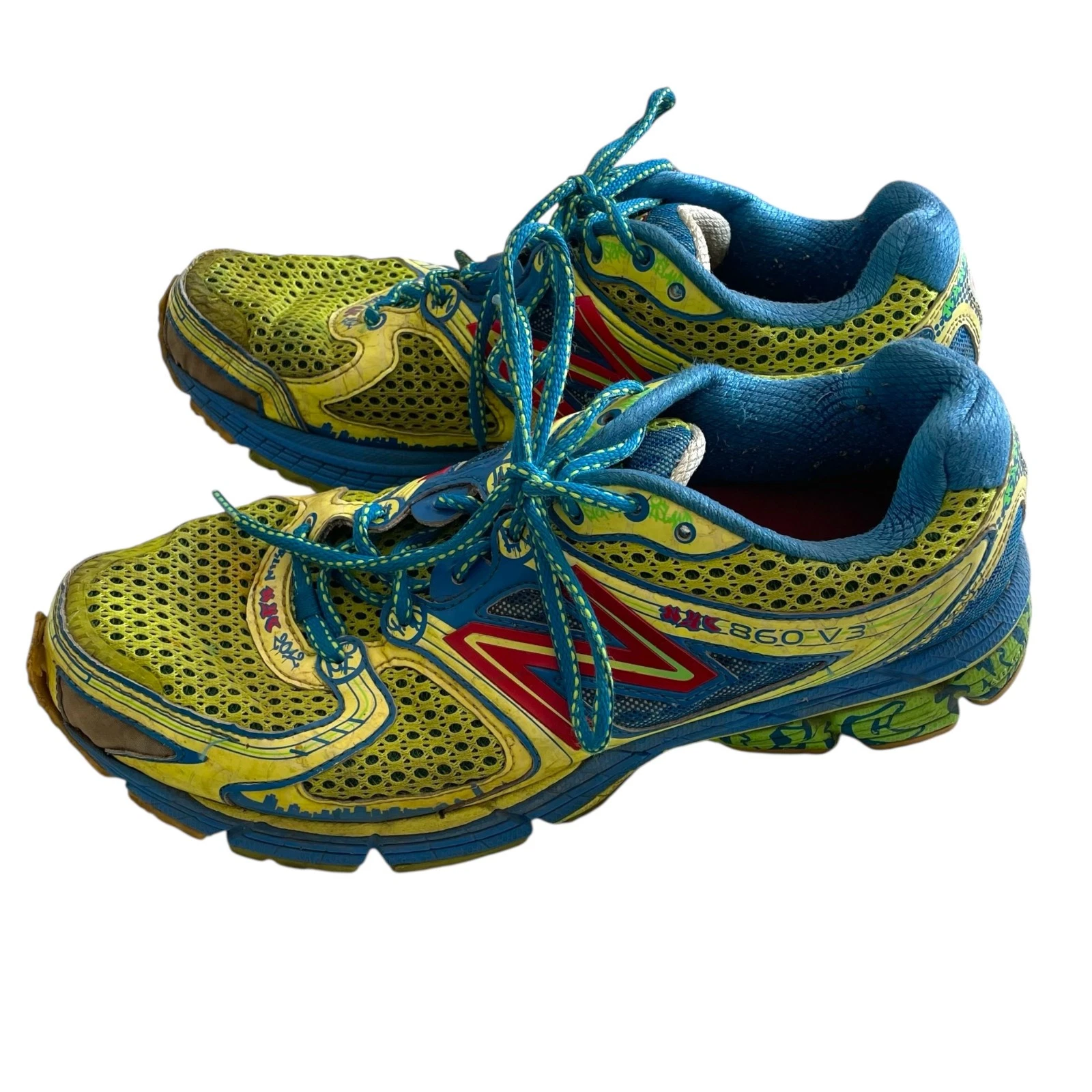 Scarpe da corsa New Balance 860V3 sneakers taglia 11 5 uomo running NYC Marathon 2012