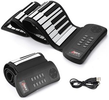 Roll Up Piano, Portable Silicone Keyboard Perfect for Beginners, Safe Materia...