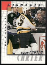 1997-98 PINNACLE BE A PLAYER ANSON CARTER BOSTON BRUINS #67