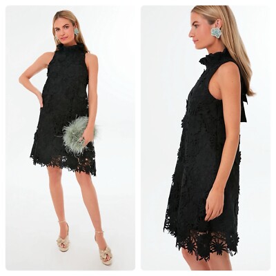 Tuckernuck Guipure Lace Blythe Dress Black womens XXL | eBay