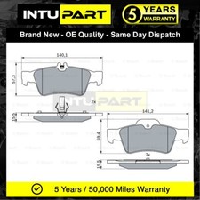 Set pastiglie freno posteriori per Mercedes Classe E CLS S-Class SL Intupart