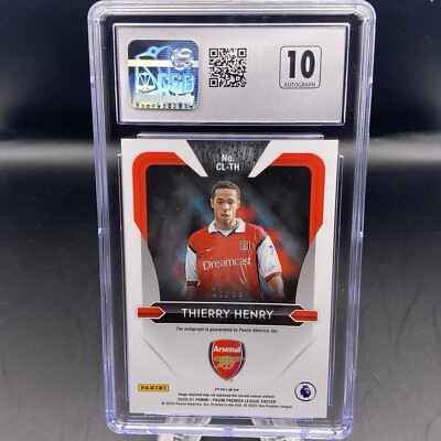 2020-21 Panini Prizm Premier League Thierry Henry Purple Autograph
