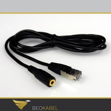 (13,83€/m) RJ45 auf Klinke 1,8m Kabel, Kopfhörer an B&O BeoVision BANG & OLUFSEN