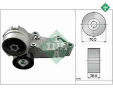Belt tensioner, V-ribbed belt INA 534014610 for Ford Focus