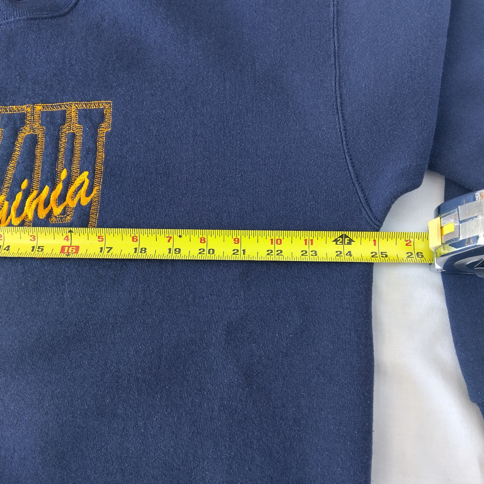 West Virginia University Lee Heavyweight Blue/Gold Sweatshirt embroidered XL thumbnail 17