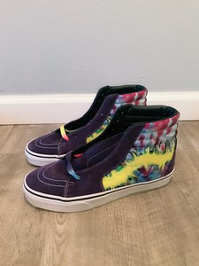 pink blue yellow purple vans