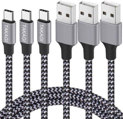 3 Pack Samsung Galaxy S10 S9 S8 Plus Note10 USB Type C Cable Fast Charger Cord