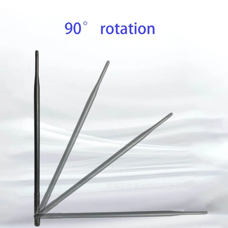 High Gain 9DB2.4G/5G Straight Pole Wireless WiFi Router Dual Band Folding - Image 3 of 4