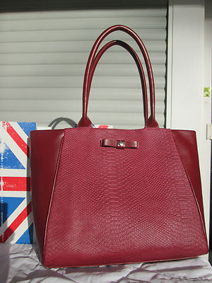 *OSPREY*London Tasche-Claret-Rosa Work With Bow-Anaconda