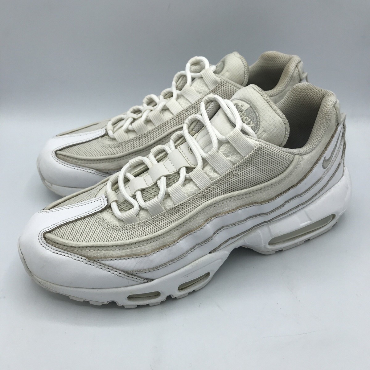 Nike Air Max 95 Essential White Men\'s Size 8.5 Shoes Running Sneakers CT1268-100 Nike Air Max 95 Essential White Grey Fog (CT1268-100  main image 4