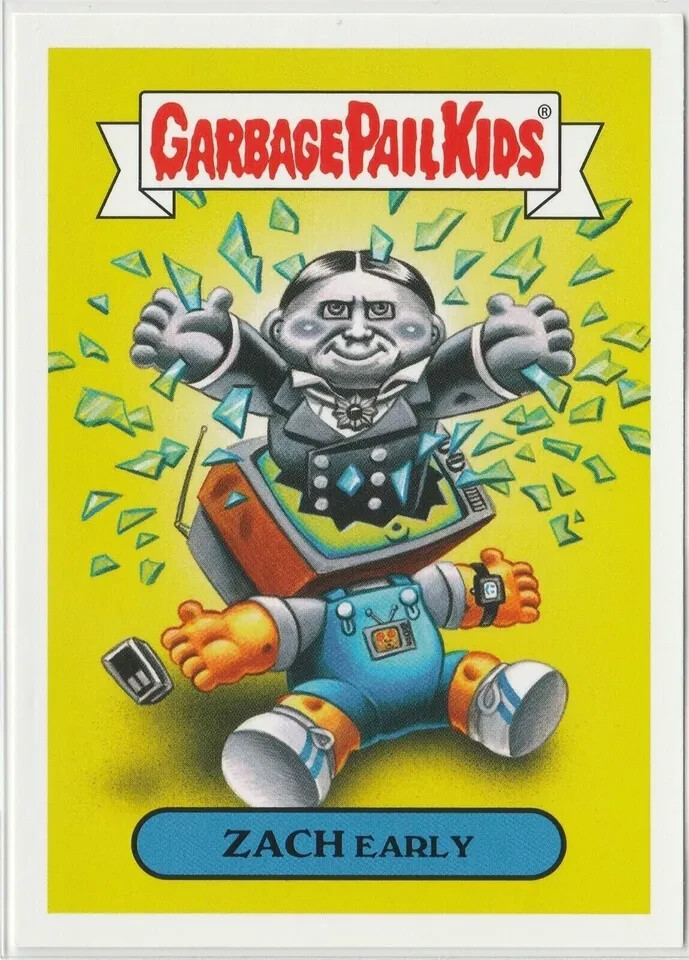 Zach Early #7a Garbage Pail Kids GPK 2019 Revenge of Oh the Horror-ible
