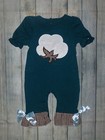 NEW Boutique Baby Girls Fall Cotton Ball Harvest Romper Jumpsuit 3-6 Months — photo 1