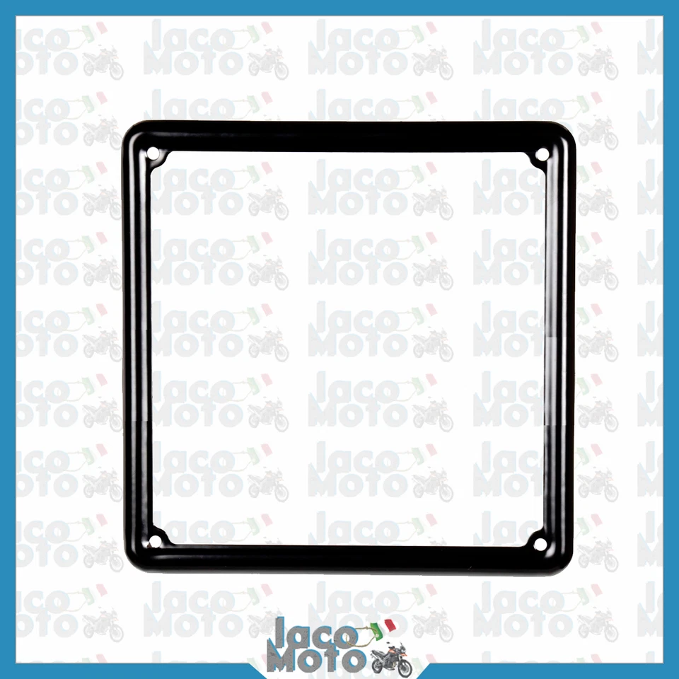 Marco De Placa Viejo Tipo En Hierro Negro Para Vespa, Moto Y Scooter 170 Mm - Imagen 1 de 1