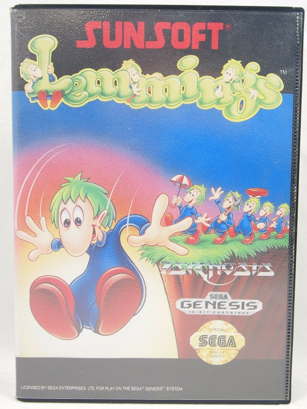 Sega Genesis Game Lemmings Authentic Tested & Working in Original Box