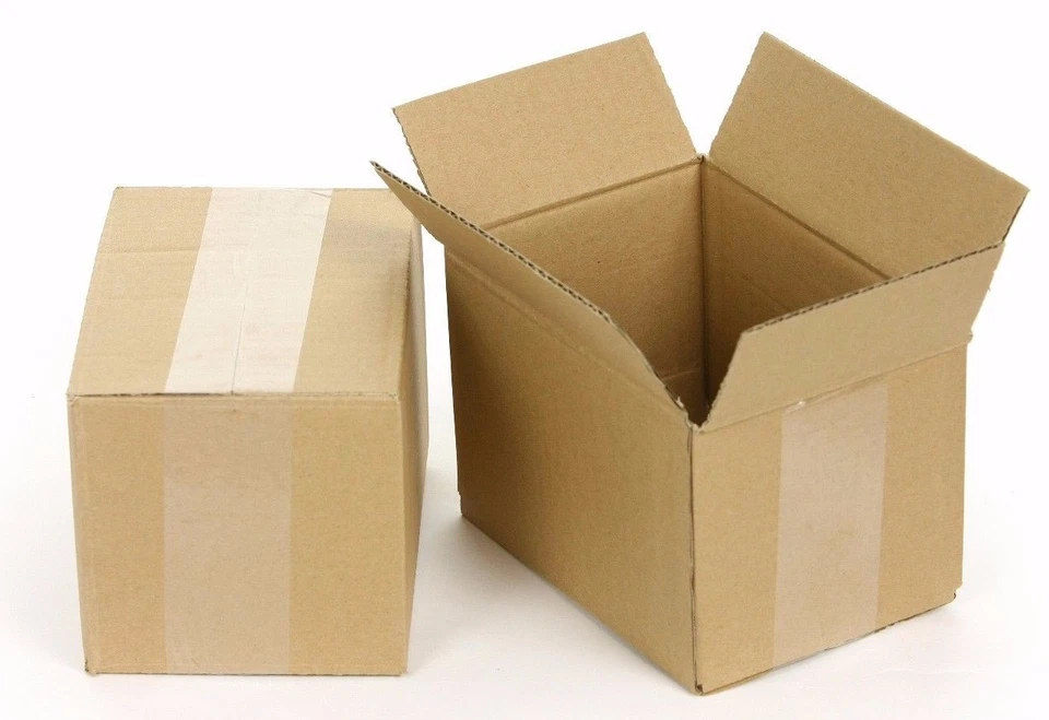 VERPACKUNGS- UND VERSANDMATERIAL Faltkartons Versandkarton 230x160x100 mm Außenmass Schachtel NEU BRAUN EINWELLIG