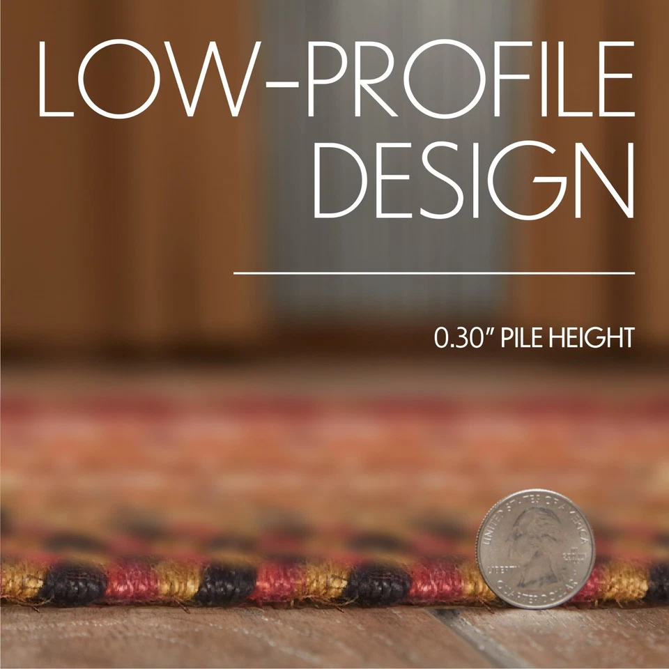 Especia de jengibre ovalada 8,5x27 peldaño de escalera látex trasero borgoña terracota bronceado Foto 3 de 4