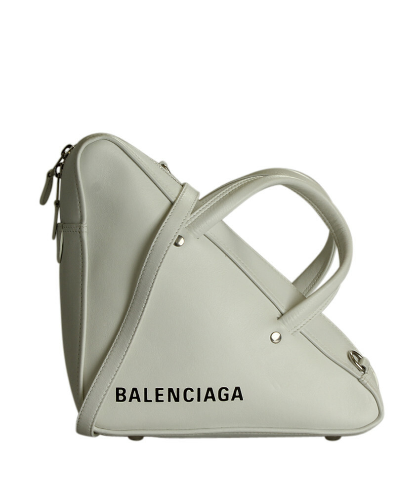 balenciaga white triangle bag