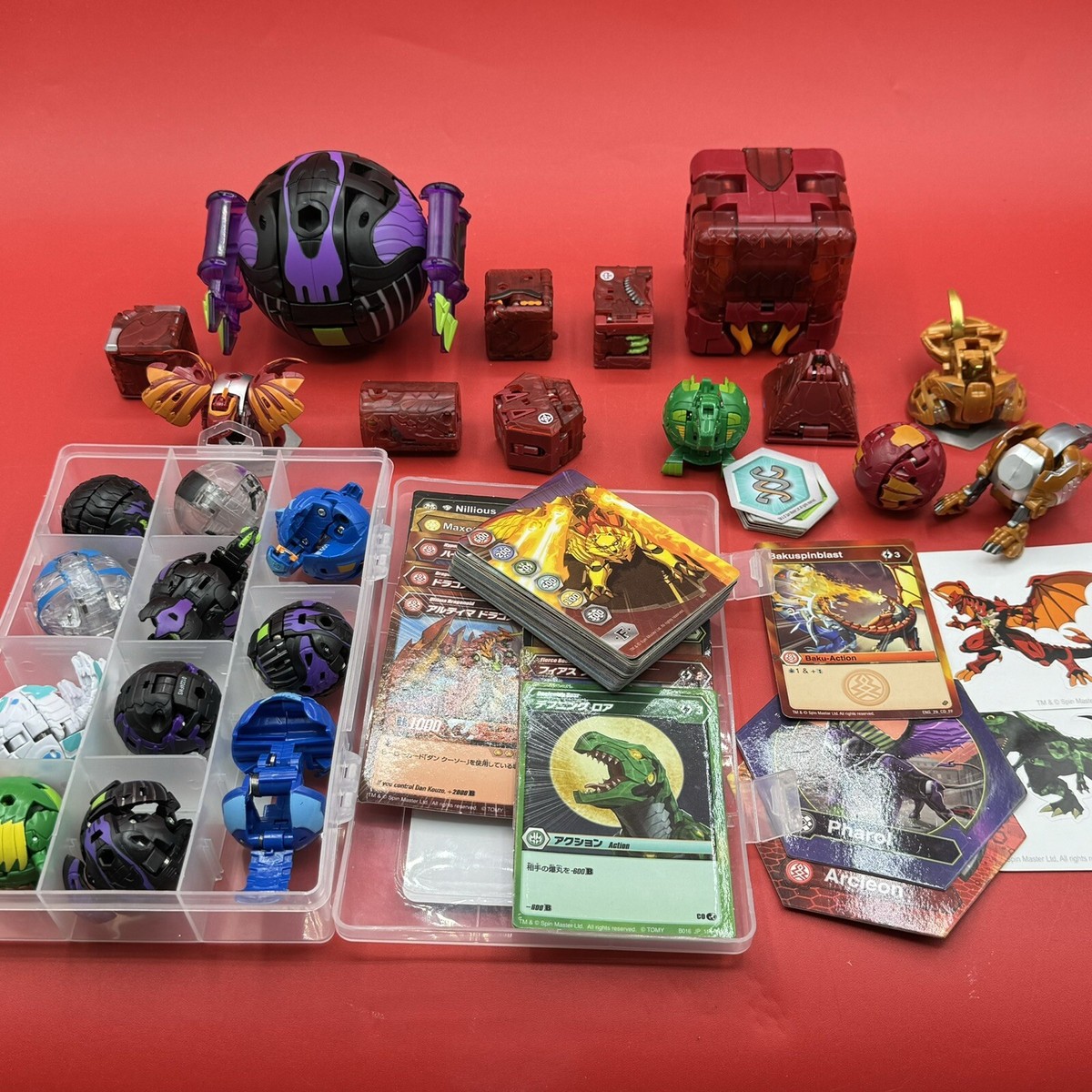 Bakugan Battle Brawlers Mixed Lot Of 23 Plus Cards And Accessories