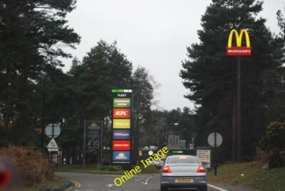 Photo 6x4 What to eat at Fleet Fleet/SU8054 The entry road to Fleet Serv c2011