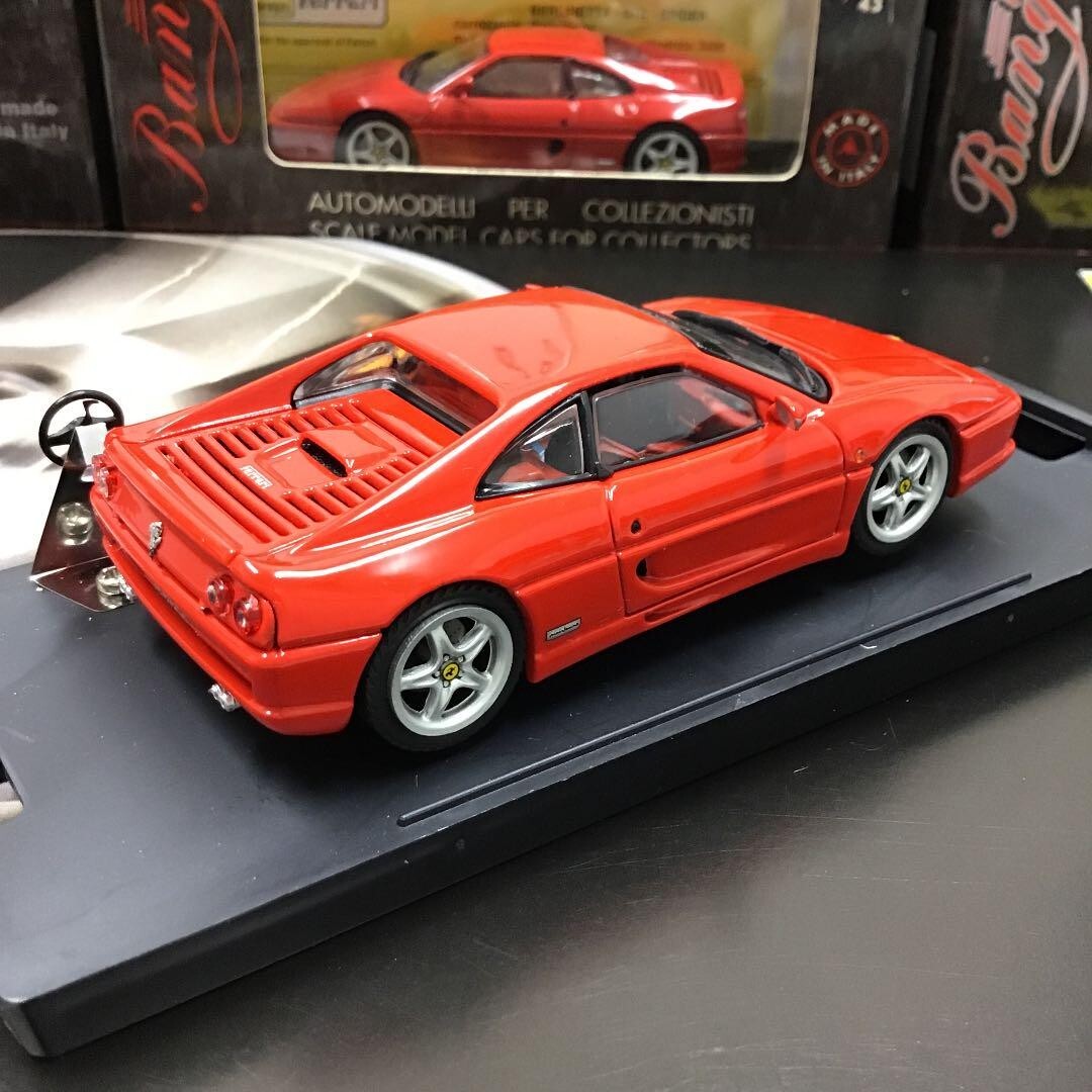 ミニカー Bang Ferrari 355 GTS 1/43 1/43 Bang Ferrari 355 F1 Berlinetta Racing Red w/ Box From