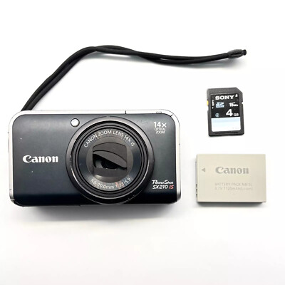 Canon PowerShot SX210 IS 14.0MP 14x Zoom Purple/Black