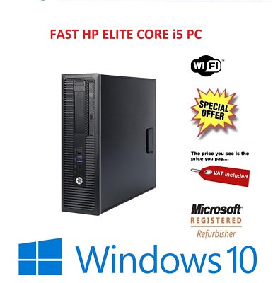 HP EliteDesk 800 G1 Core i5 4th Gen 8GB RAM 1TB HDD