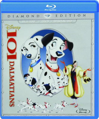 101 Dalmations animated 1961 Disney movie Blu-ray