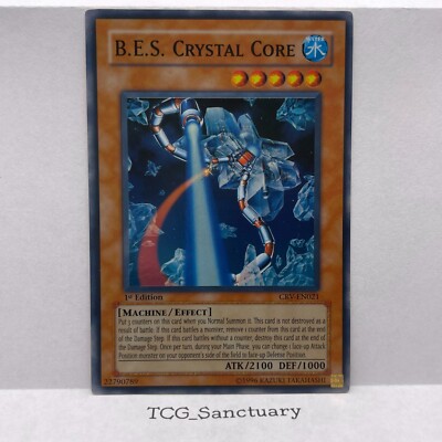 Yu-Gi-Oh! B.E.S. Crystal Core CRV-EN021 1st Edition Super Rare Near Mint