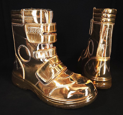 Junya Watanabe x Zebec  Oil Resistant Ankle Boots 9.5 25.5 EEEE Women Gold