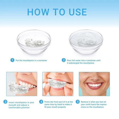 Anti Snore Mouthpiece Sleep Aids Mouth Guard Snore Stopper Adjustable Bruxisms - Picture 7 of 12